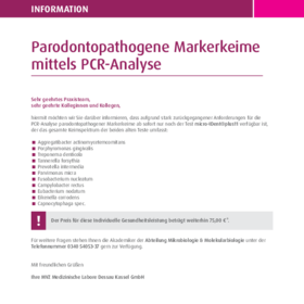 Parodontopathogene Markerkeime