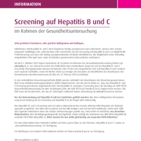 Screening auf Hepatitis B und Hepatitis C