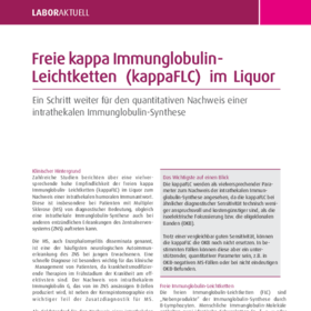 Freie kappa Immunglobulin - Leichtketten (kappaFLC) im Liquor